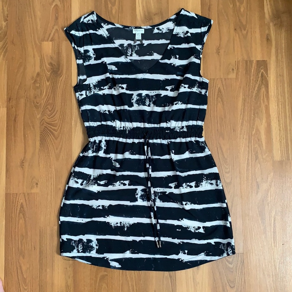 Dynamite Dress, beach cover-up. Nautical print, size S